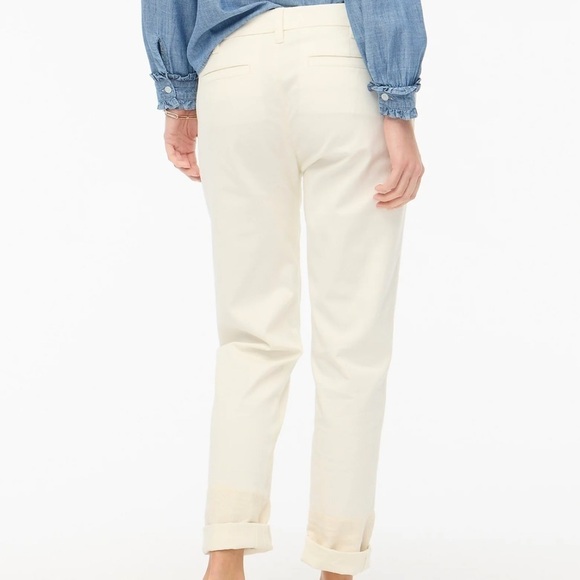 J crew high rise girlfriend chino pants marine salt - Picture 3 of 4